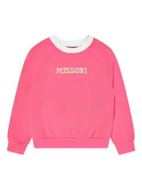 Missoni Kids Moletom com estampa de logo