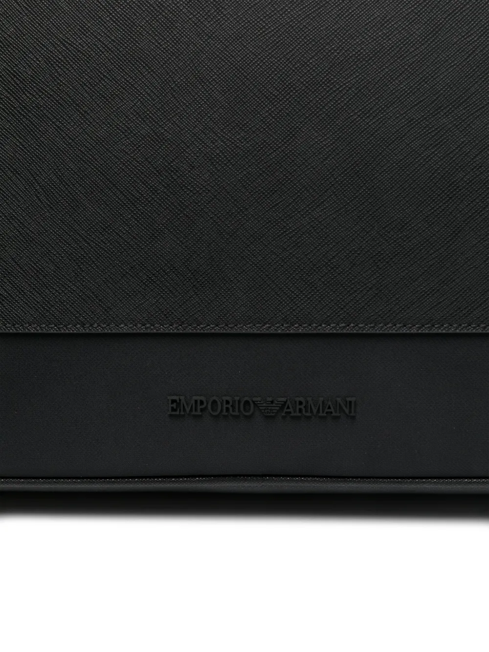 Emporio Armani Laptoptas met logo-reliëf Zwart
