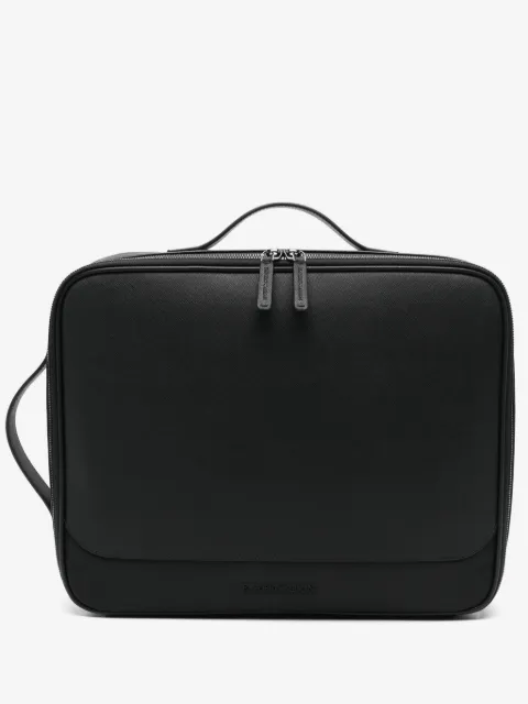 Emporio Armani logo-embossed laptop bag