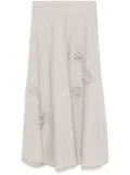 Akris Punto linen maxi skirt - Grey