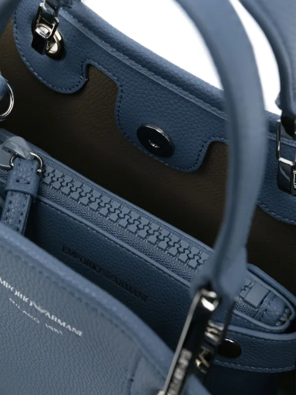 Emporio Armani Mini MyEA Tote Bag | Blue | FARFETCH
