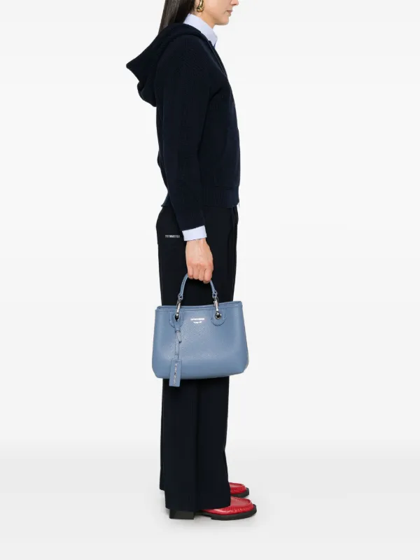 Emporio Armani Mini MyEA Tote Bag | Blue | FARFETCH