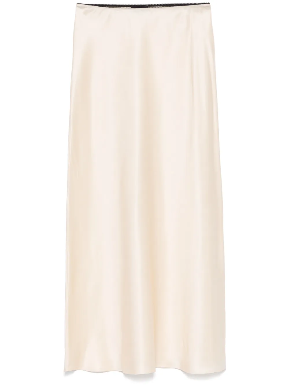 satin midi skirt