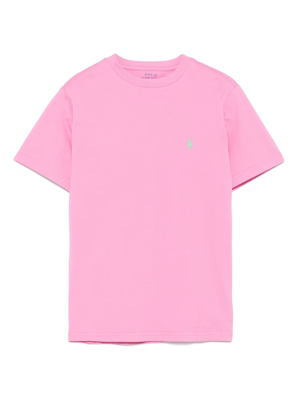 POLO RALPH LAUREN KIDS T-shirt met geborduurd logo Roze