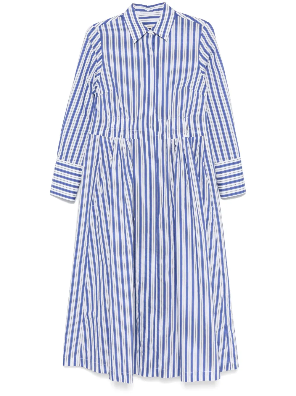 striped midi dress