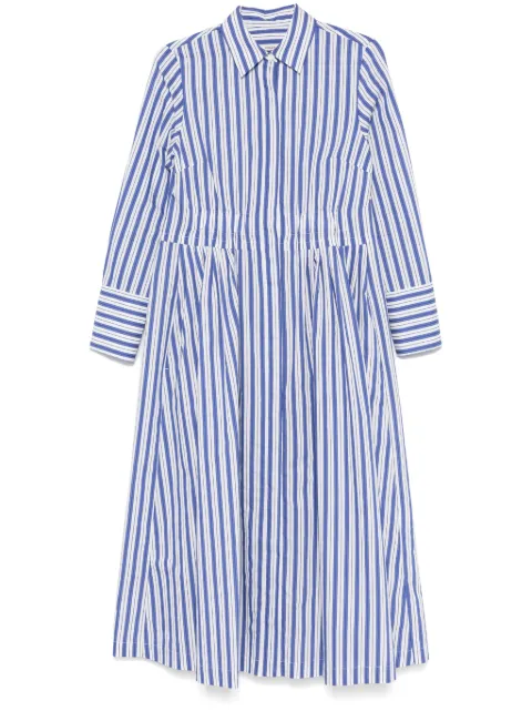 Odeeh vestido midi con rayas estampadas
