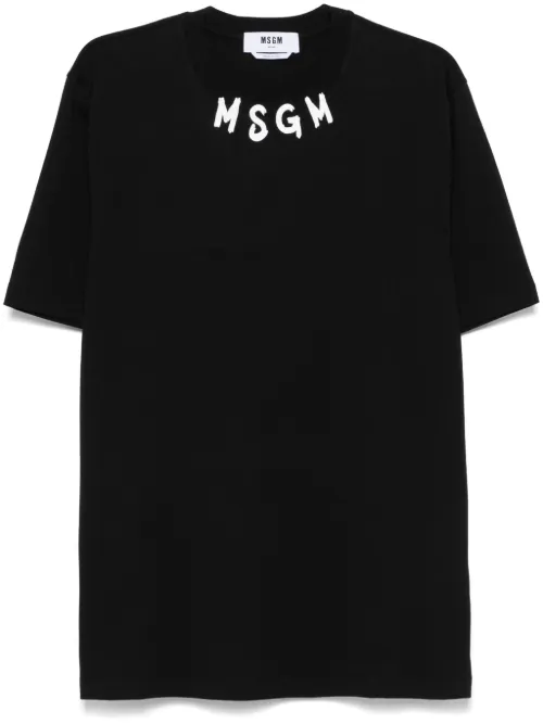 T-shirt à logo imprimé - MSGM - Modalova