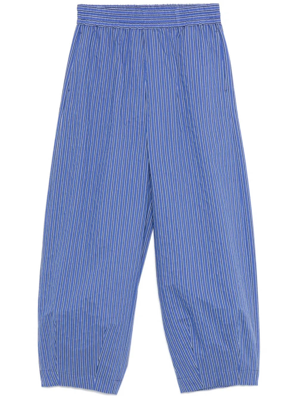 cotton striped trousers