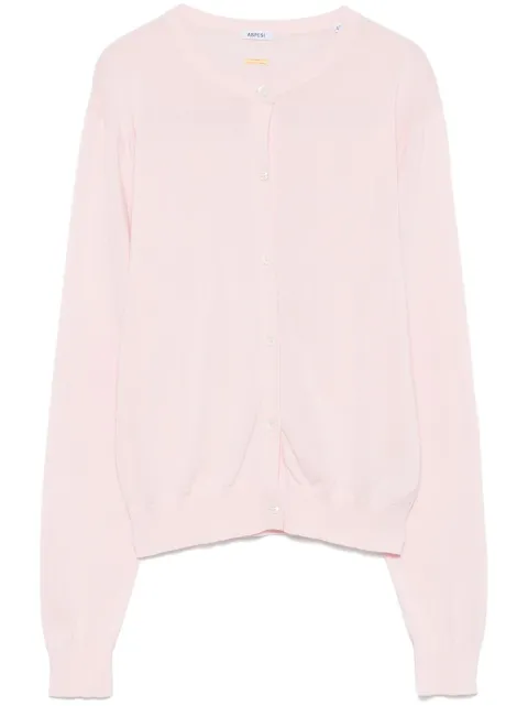 ASPESI crew-neck cotton cardigan