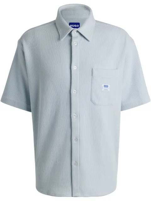 HUGO chemise à design nervuré