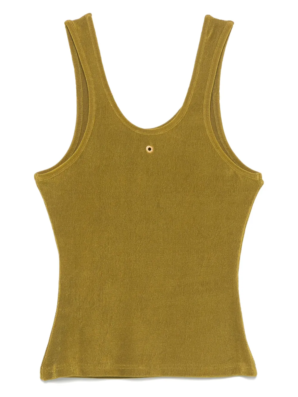 AMI Paris Geribbelde tanktop - Groen