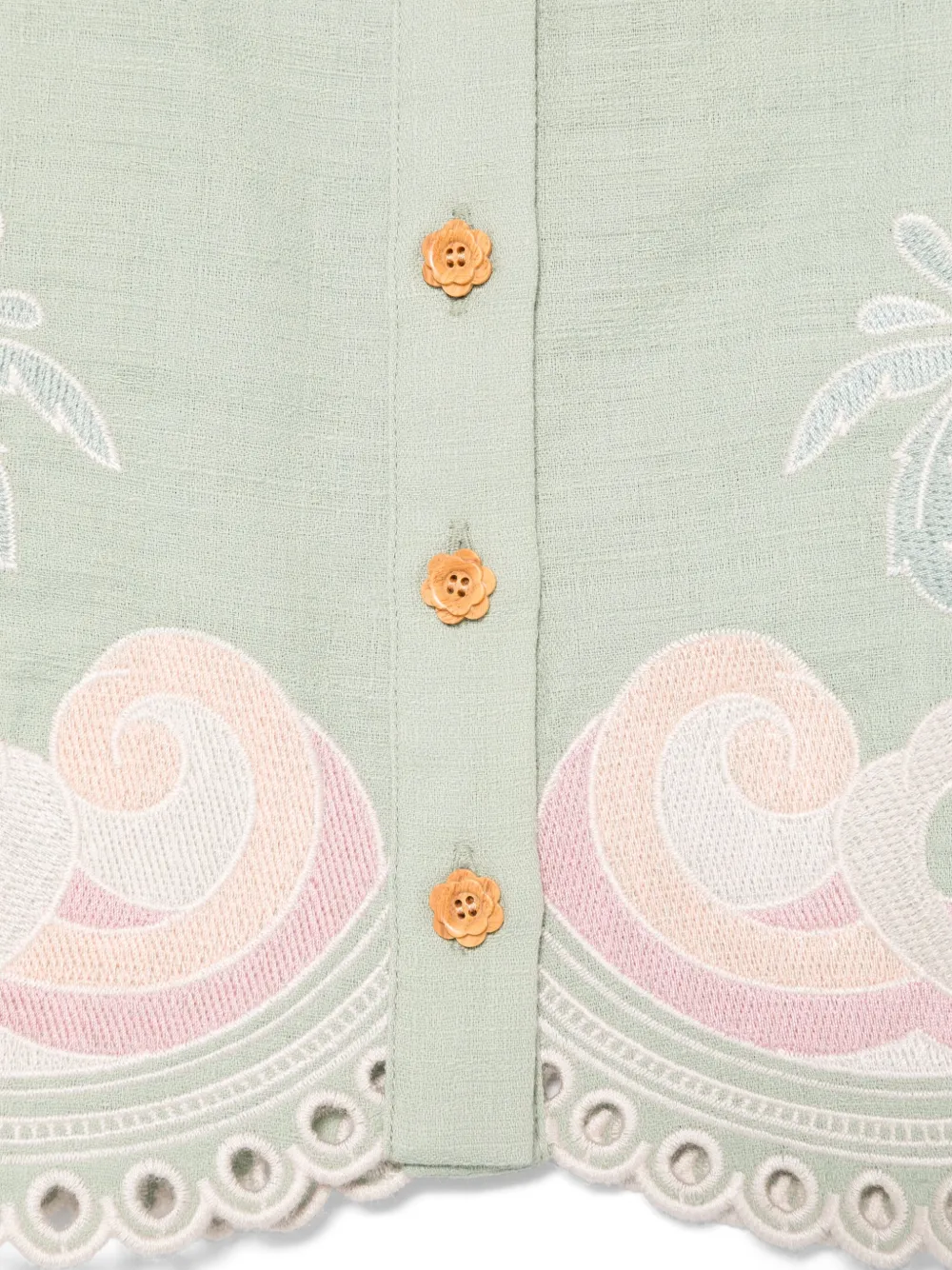 ZIMMERMANN Kids Tallow shirt Groen