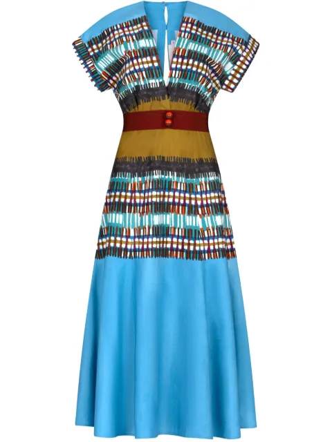 Silvia Tcherassi vestido midi Sakura