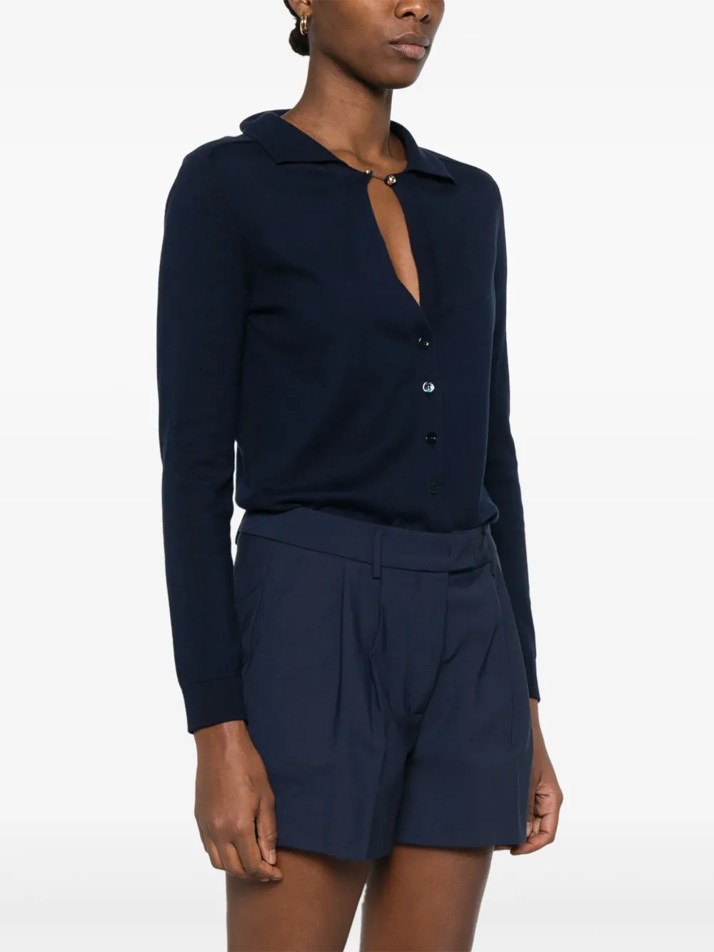 Shop Semicouture Tecla Playsuit In Blue