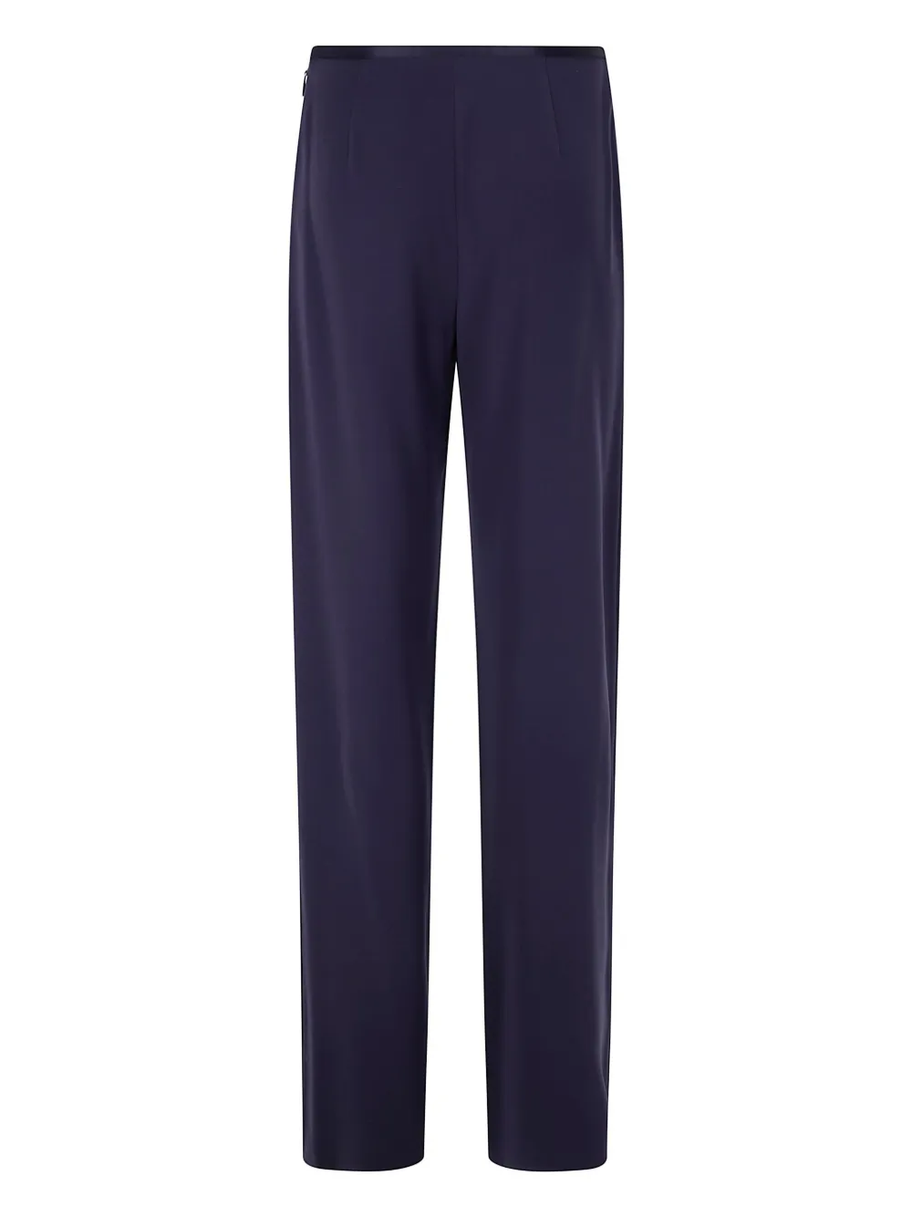 Emporio Armani satin-trim trousers - Blauw