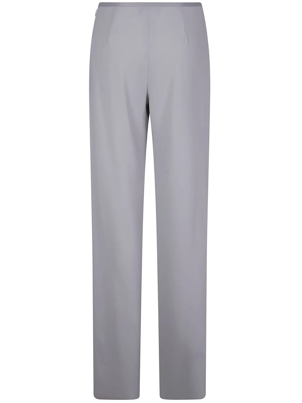 Emporio Armani cady-texture palazzo trousers - Grijs