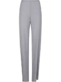 Emporio Armani cady-texture palazzo trousers - Grey