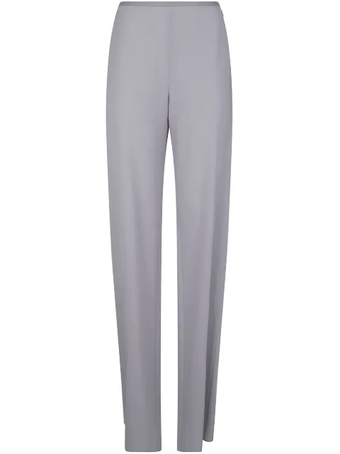 Emporio Armani cady-texture palazzo trousers