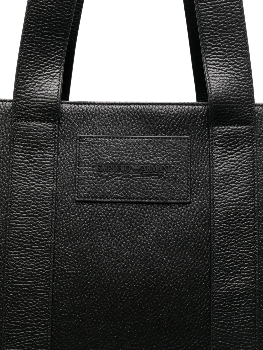 Emporio Armani Shopper met logo-reliëf Zwart