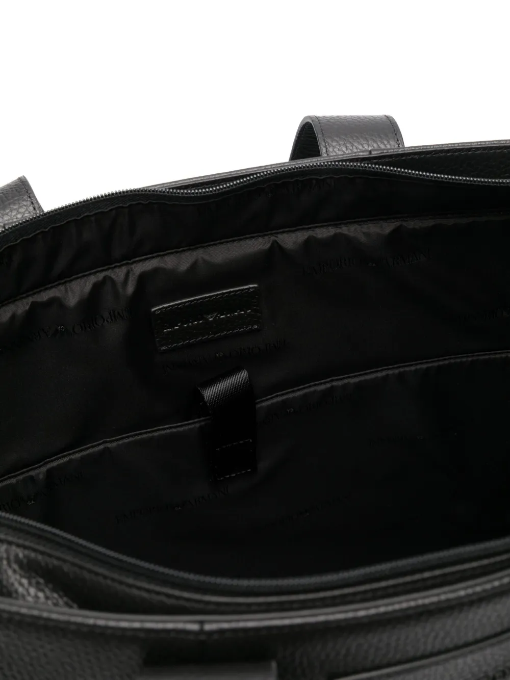 Emporio Armani Shopper met logo-reliëf Zwart