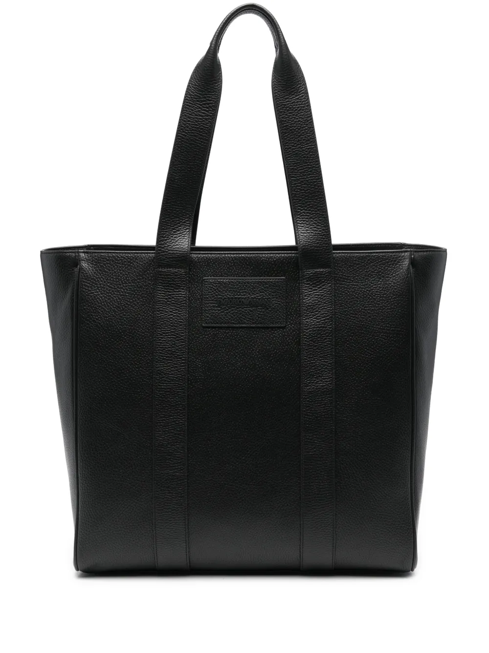 Emporio Armani logo-embossed tote bag | Black | Image 1