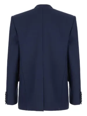 【関税&送料込】Valentino Garavani Navy Blue Viscose Blazer Valentino Garavani Navy Blue Viscose Blazer | Lyst