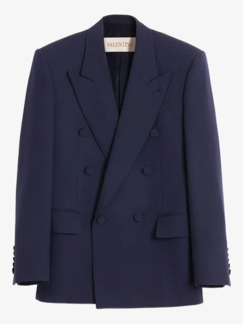 Valentino Garavani gabardine à boutonnière croisée