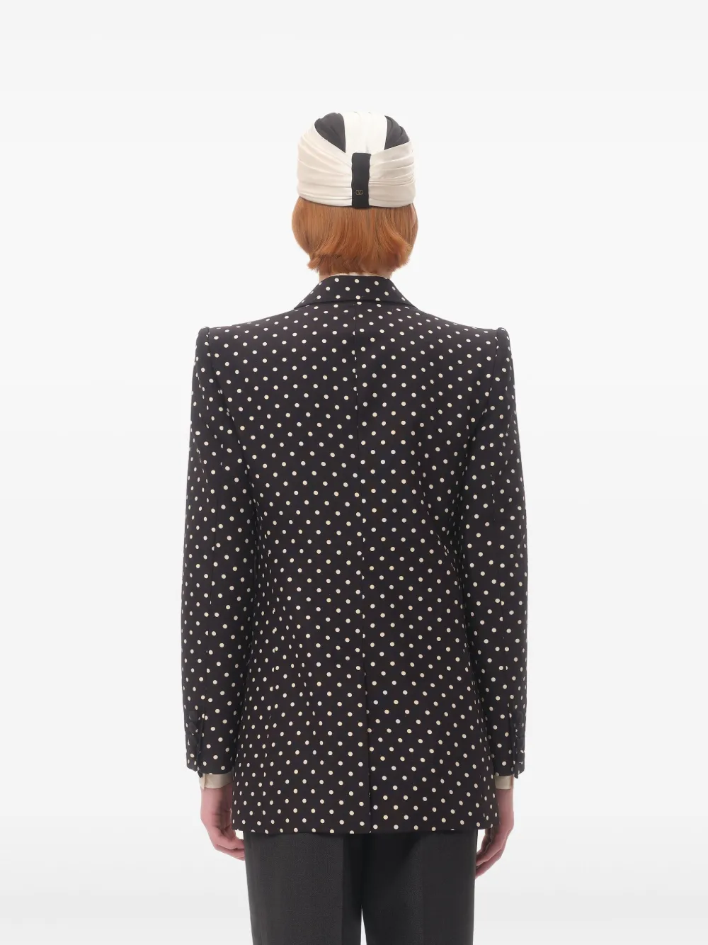 Valentino Garavani Blazer met Plusdepois-print en enkele rij knopen Zwart