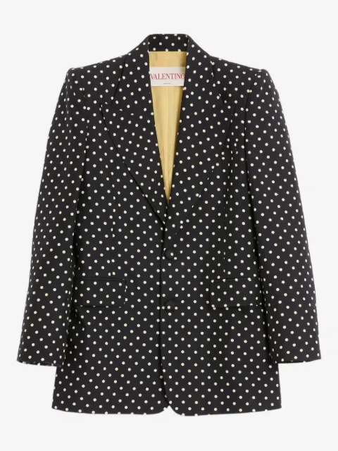 Valentino Garavani Plusdepois-print single-breasted blazer