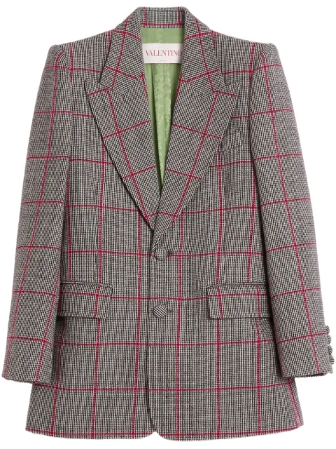 Valentino Garavani checked single-breasted blazer