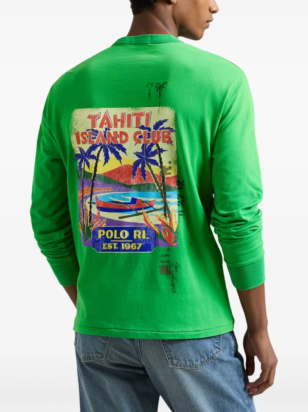 Polo Ralph Lauren T-shirt met grafische print Groen
