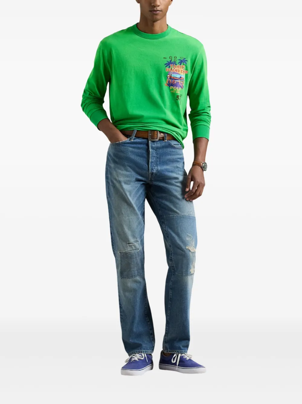 Polo Ralph Lauren T-shirt met grafische print Groen