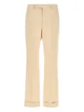 Valentino Garavani turn-up wool trousers - Neutrals