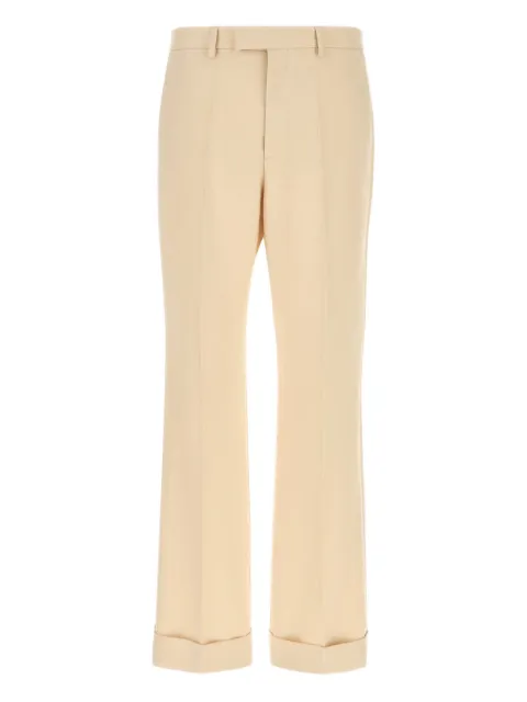 Valentino Garavani turn-up wool trousers
