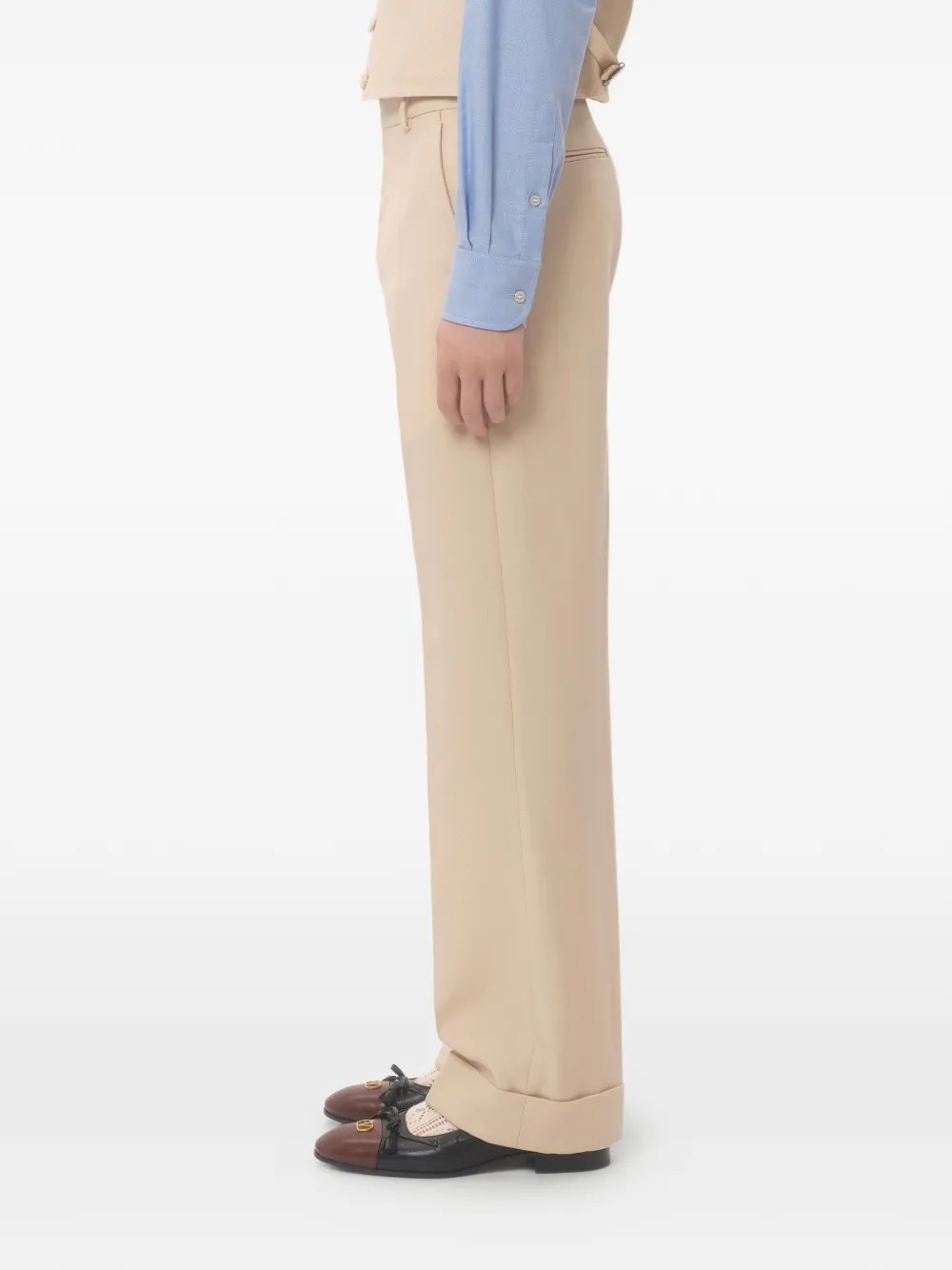 Valentino Garavani プリーツ パンツ | ニュートラル | FARFETCH JP