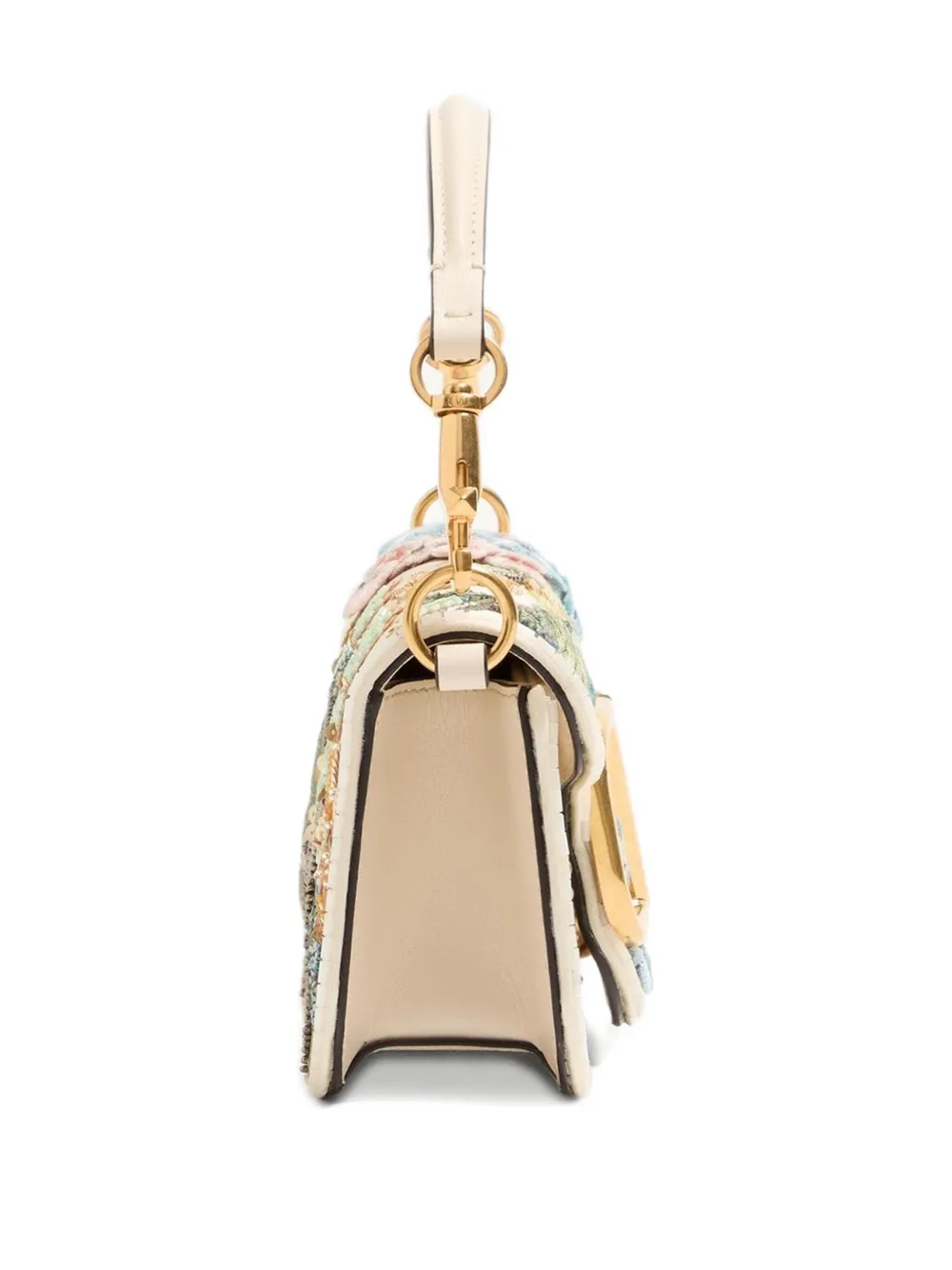 Valentino Garavani Locò schoudertas Beige