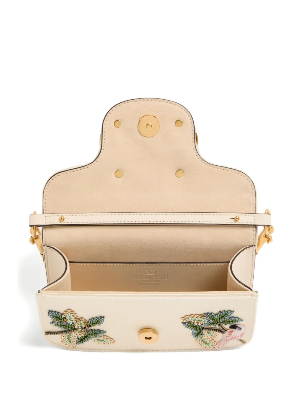 Valentino Garavani Locò schoudertas Beige