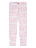 Missoni Kids zigzag-print trousers - White