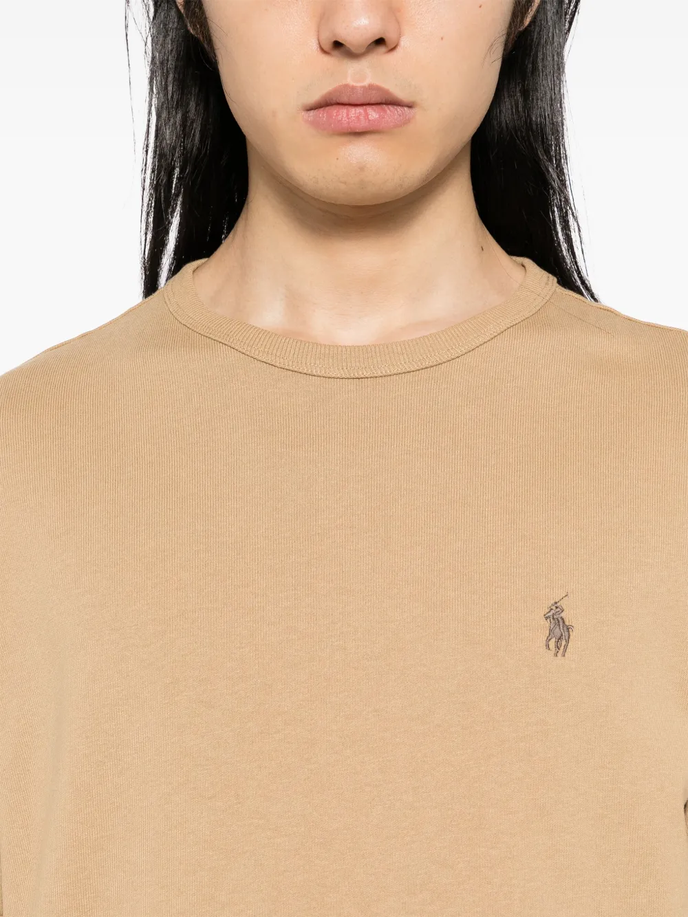 Polo Ralph Lauren Klassisches T-shirt In Braun