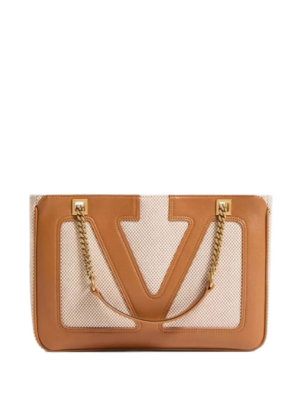 Valentino Garavani Borsa tote Viva Superstar piccola - Marrone