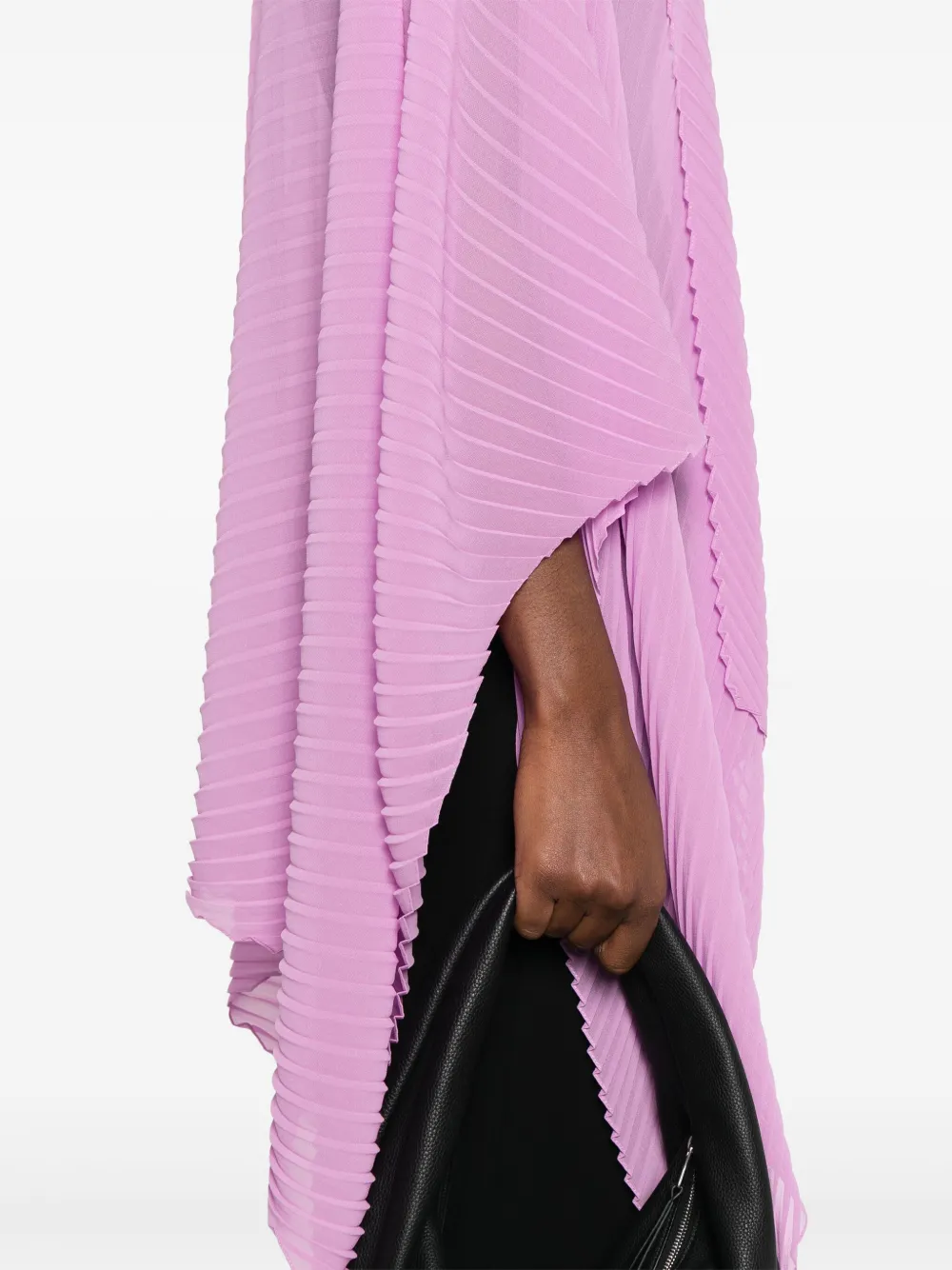 Emporio Armani Butterfly chiffon cape Roze