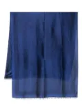 Emporio Armani logo-jacquard scarf - Blue