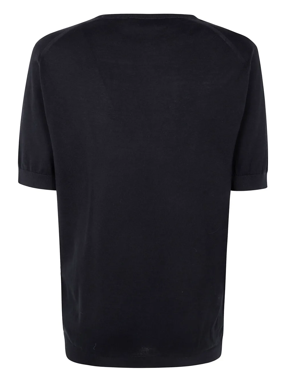 John Smedley cotton T-shirt - Zwart