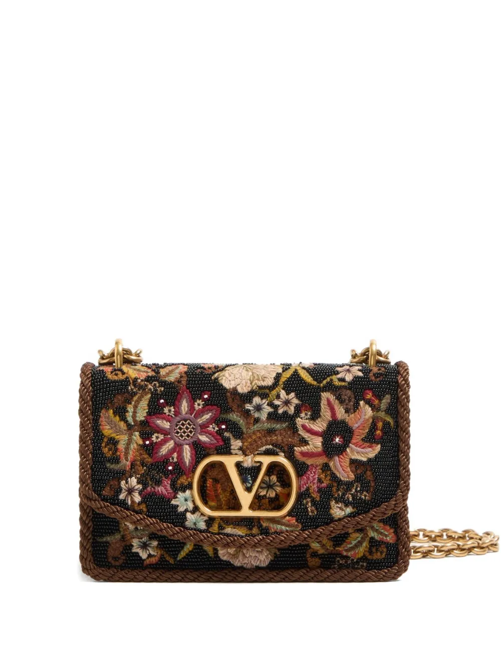 Valentino Garavani Kleine Chain schoudertas Zwart