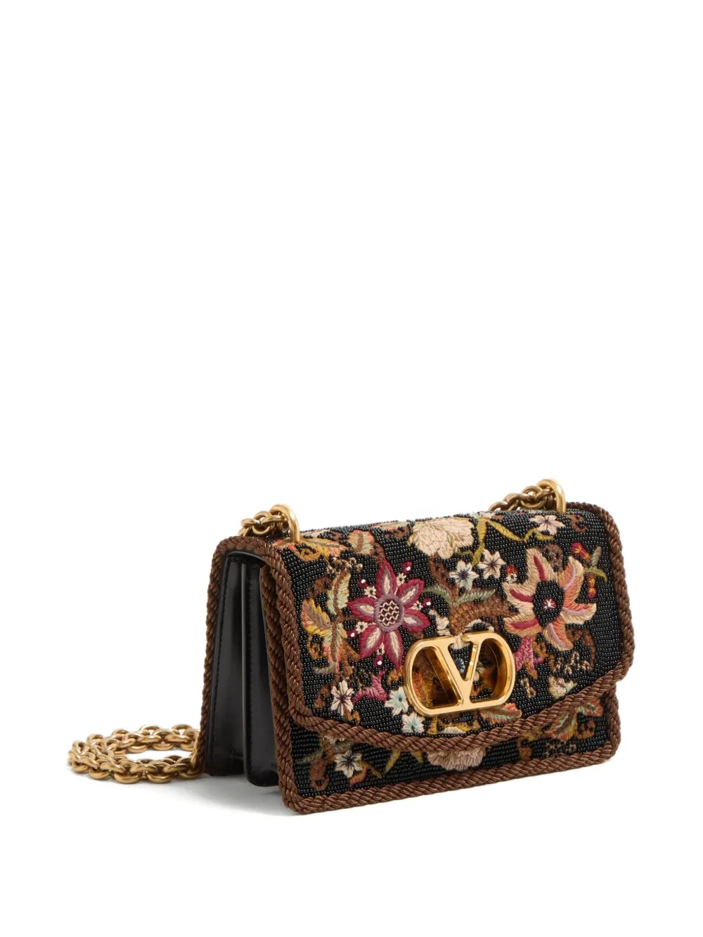 Valentino Garavani Kleine Chain schoudertas Zwart