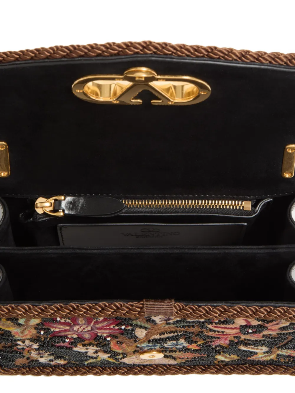 Valentino Garavani Kleine Chain schoudertas Zwart