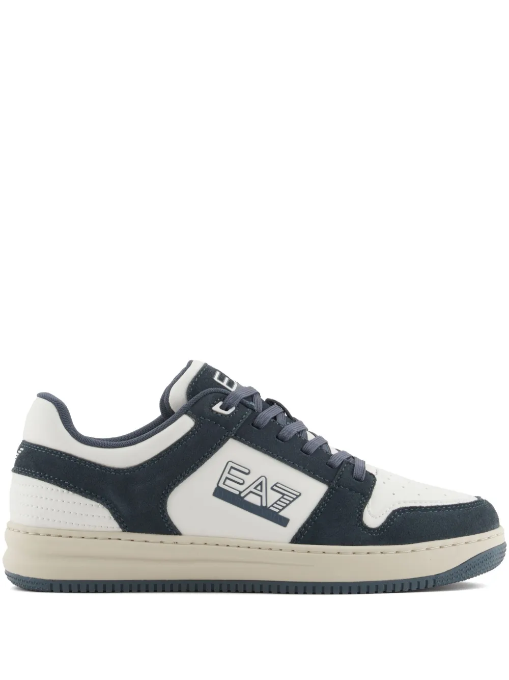Ea7 Emporio Armani logo-appliqué sneakers Blue