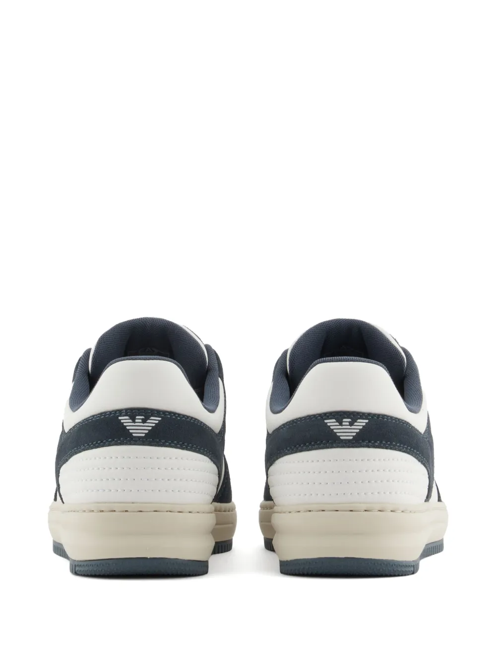 Ea7 Emporio Armani Sneakers met logo-applicatie Blauw