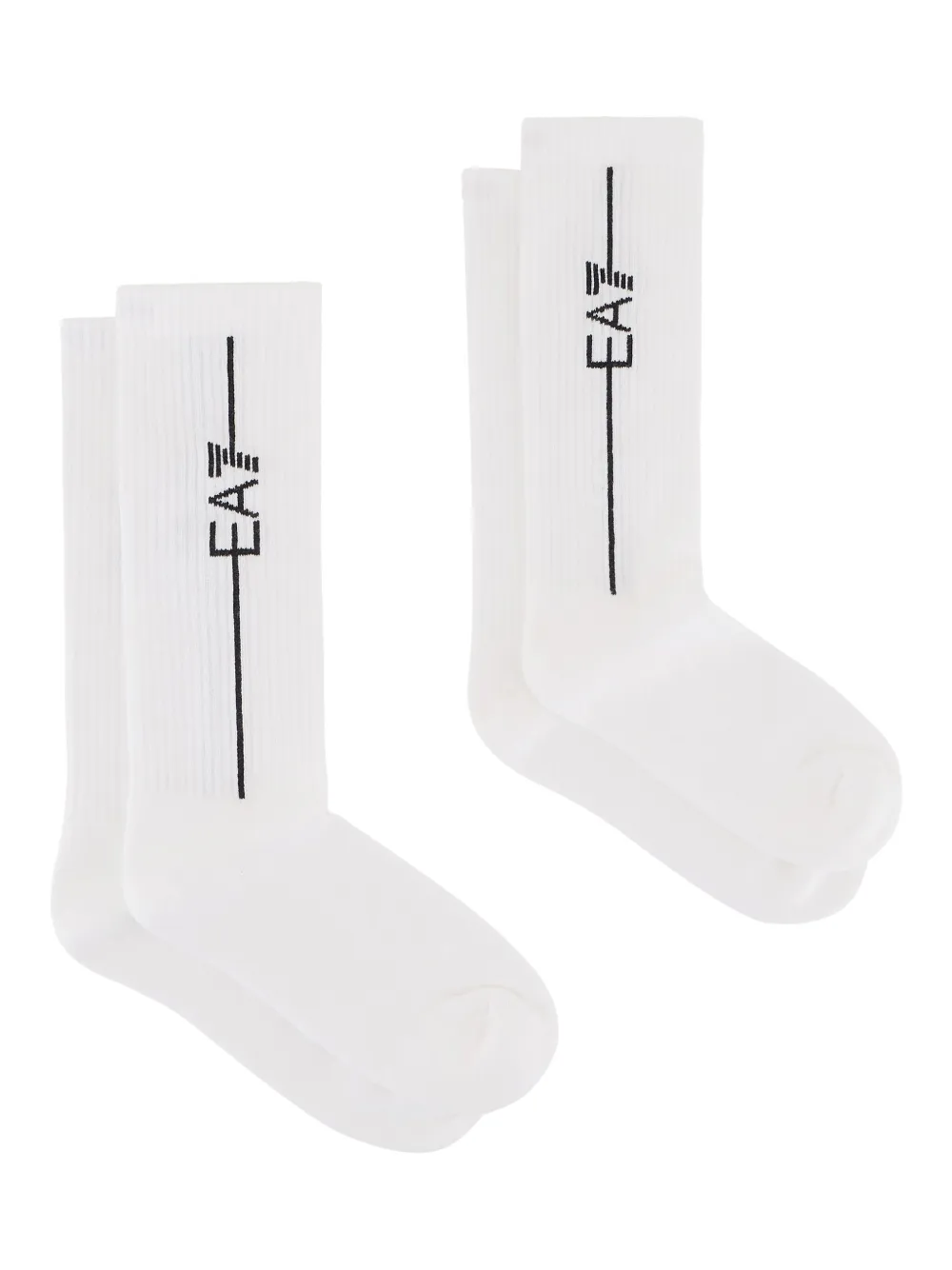 Ea7 Emporio Armani Calzini con logo jacquard - Bianco