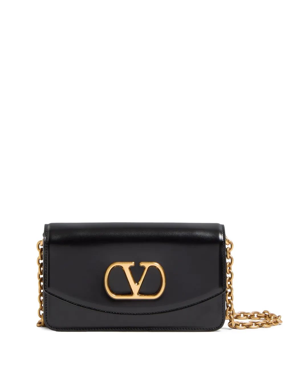 Valentino Small Clutch Gold-tone Hardware In Black